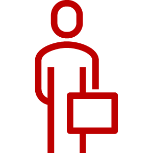 person with briefcase icon